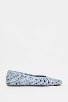 Плетеные балерины ZARA, синий