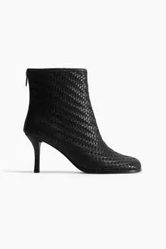 Плетеные ботильоны H&M, черный