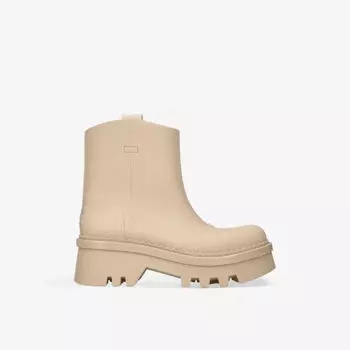 Плетеные ботильоны Rania с тисненым логотипом Chloe, бежевый