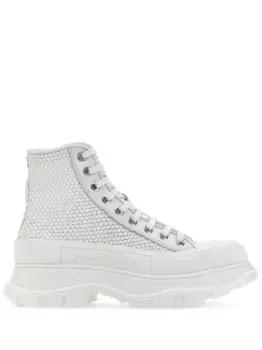 Плетеные ботинки Alexander McQueen, белый