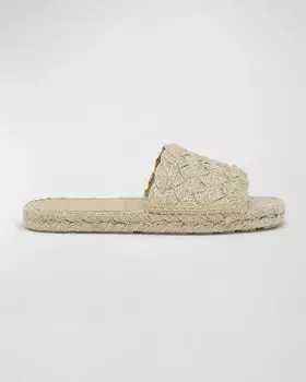 Плетеные джутовые эспадрильи Jack Bottega Veneta, цвет Cane Sugar