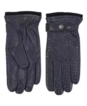 Плетеные кожаные перчатки Marine e Howard London, синий