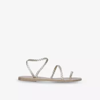 Плетеные кожаные сандалии Eleftheria Ancient Greek Sandals, желтый