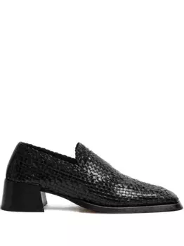 Плетеные лоферы Miista, черный