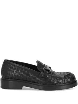 Плетеные лоферы Seline LA ROSE, черный