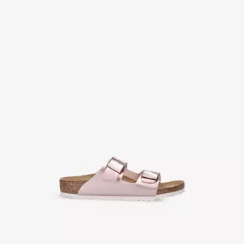 Плетеные сандалии Arizona с открытым носком, 6–8 лет Birkenstock, бронзовый