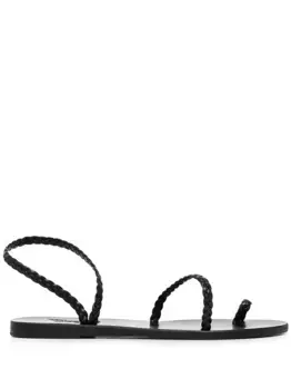 Плетеные сандалии Eleftheria Ancient Greek Sandals, черный