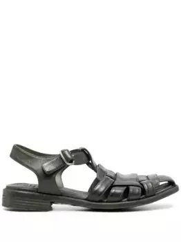 Плетеные сандалии Officine Creative, зеленый