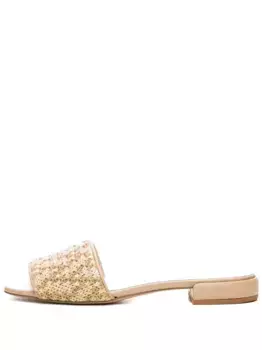 Плетеные сандалии Poche Paris, нейтральный