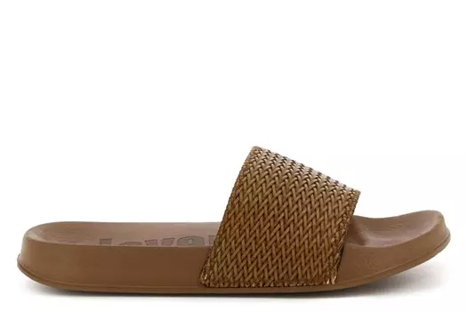 Плетеные шлепанцы Eleven, коричневый