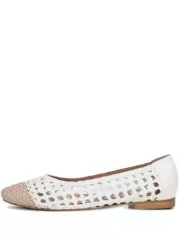 Плетеные туфли Reine Poche Paris, белый