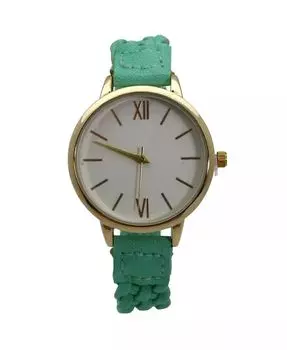 Плетеные женские часы из мягкой кожи Olivia Pratt, синий