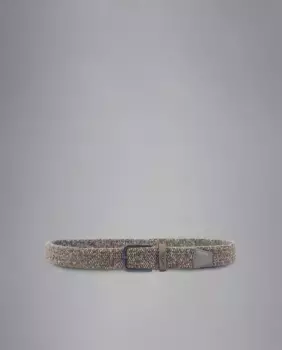 Плетеный эластичный мужской ремень Paul & Shark, бежевый