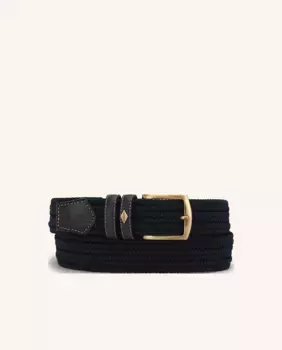 Плетеный эластичный ремень Lottusse, синий