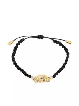 Плетеный браслет Alexander McQueen, черный