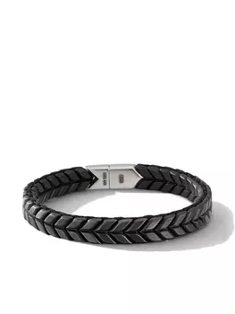 Плетеный браслет David Yurman, черный