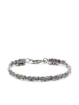 Плетеный браслет Emanuele Bicocchi, серебряный