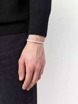 Плетеный браслет Emanuele Bicocchi, серебряный