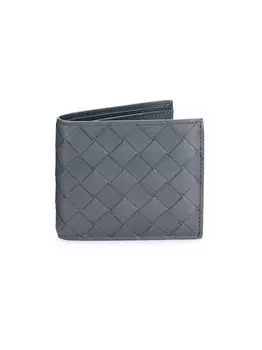 Плетеный бумажник из натуральной кожи Bottega Veneta