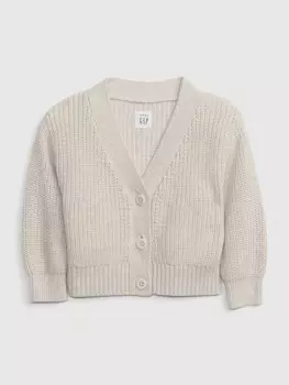 Плетеный кардиган Gap, бежевый