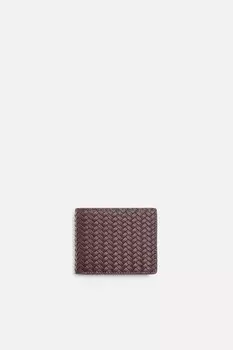 Плетеный кошелек ZARA, коричневый