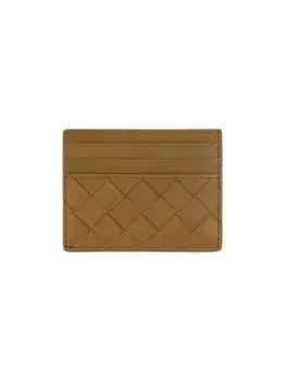 Плетеный кожаный футляр для карт Bottega Veneta
