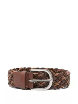 Плетеный кожаный ремень Paul Smith, коричневый