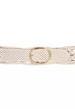 Плетеный пояс Abro, бежевый