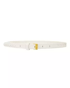 Плетеный пояс Bottega Veneta, цвет Chalk & Muse Brass