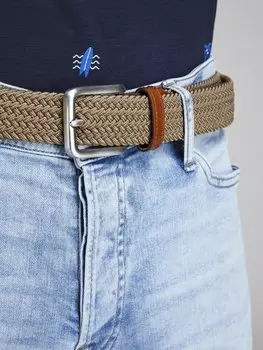 Плетеный пояс JACSPRING BELT Jack & Jones, цвет incense