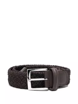Плетеный пояс Kiton, черный