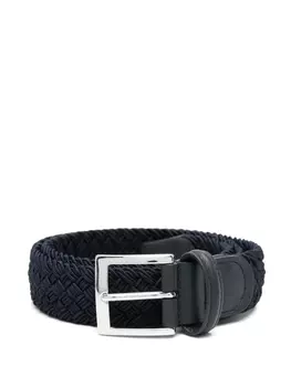 Плетеный пояс Kiton, синий