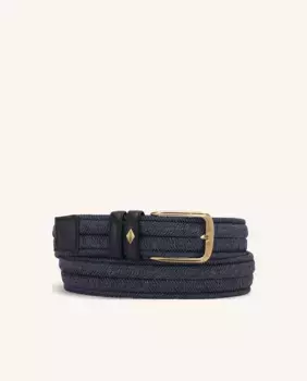 Плетеный пояс Lottusse, синий