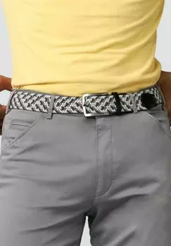 Плетеный пояс Meyer, серый