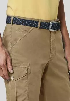 Плетеный пояс Meyer, сине-серый