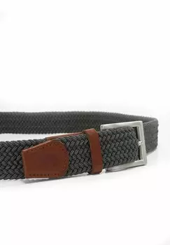 Плетеный пояс Slopes&Town, темно-серый