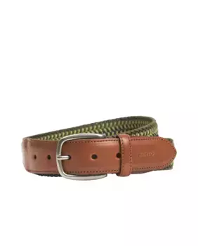 Плетеный повседневный мужской ремень Mirto, зеленый