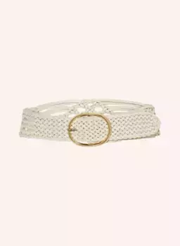 Плетеный ремень Abro, бежевый