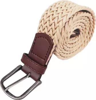 Плетеный ремень Capelli New York, кремовый