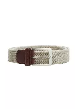 Плетеный ремень ELASTIC Mango, цвет beige
