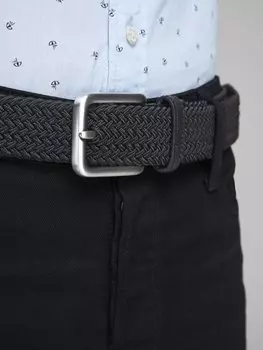 Плетеный ремень JACSPRING BELT Jack & Jones, цвет black
