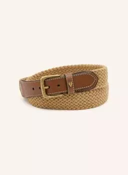 Плетеный ремень Lottusse, бежевый