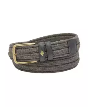 Плетеный ремень Lottusse, серый