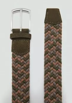 Плетеный ремень Mango, хаки