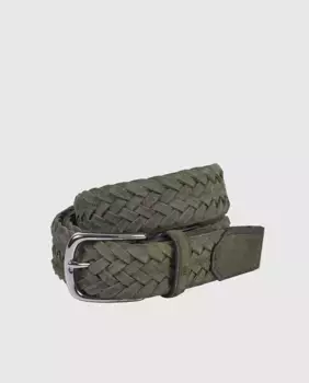 Плетеный ремень Olimpo, зеленый