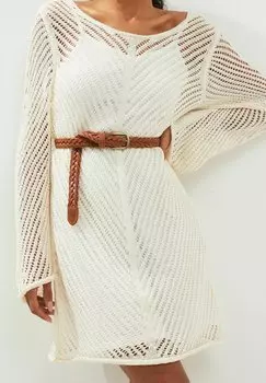 Плетеный ремень PLAITED Next, цвет tan brown