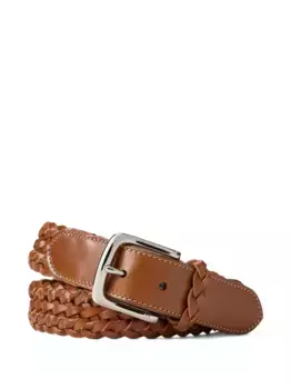 Плетеный ремень Ralph Lauren Purple Label, коричневый