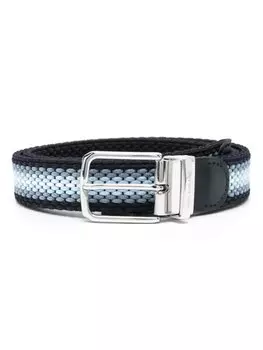 Плетеный ремень с пряжкой Paul & Shark, синий