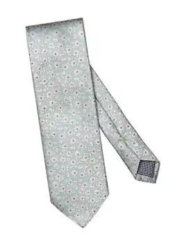 Плетеный шелковый галстук Eton, синий