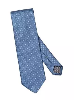 Плетеный шелковый галстук Eton, синий